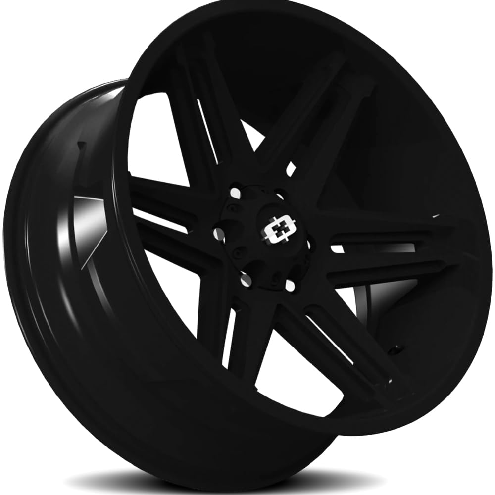 20x12 Vision 363 Razor 6x5.5" -51mm Satin Black Wheel Rim 20" Inch