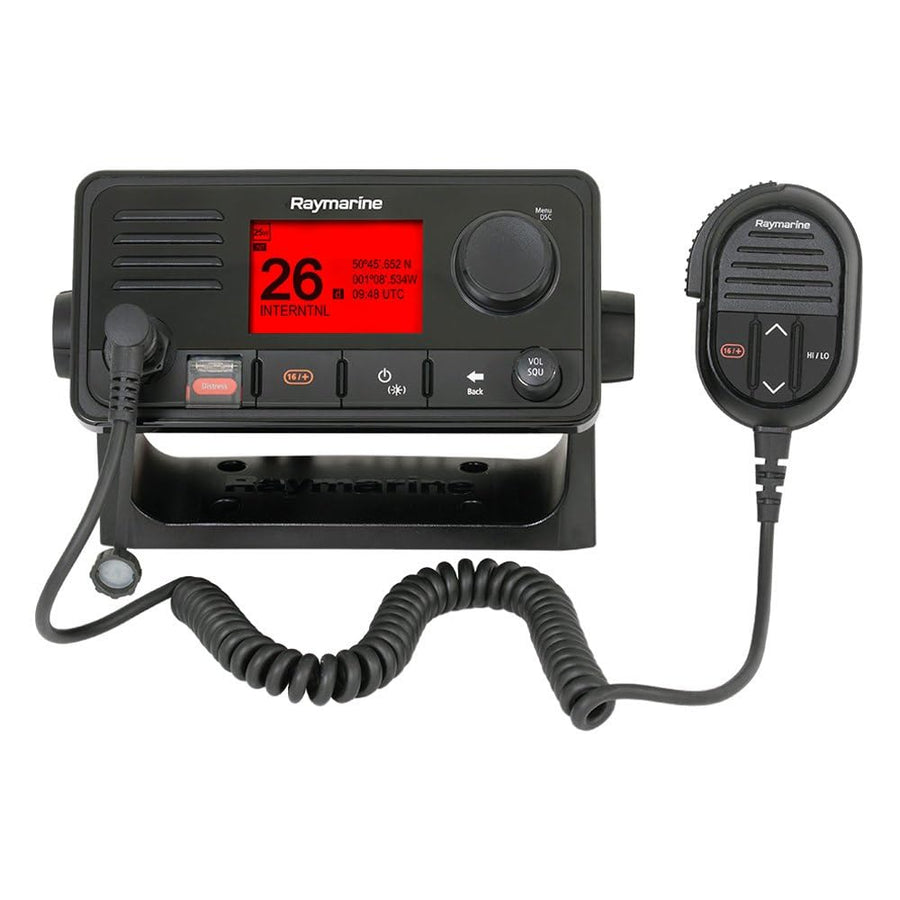 Raymarine E70517, Marine VHF Radio Ray73 with Hailer and GPS, Black, Small