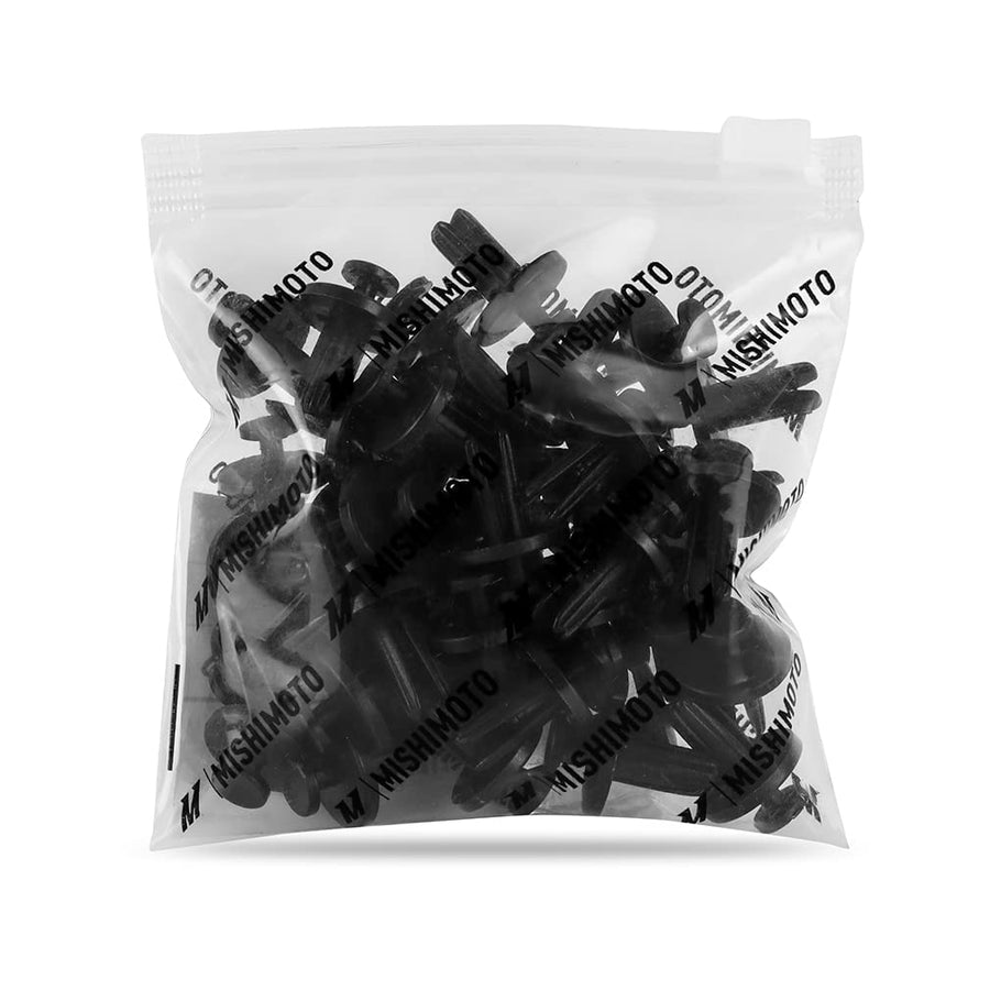 Mishimoto Clips Trim, (3/8” Hole, 1” Head Diameter, 13/16” Stem Length), 40 Pieces