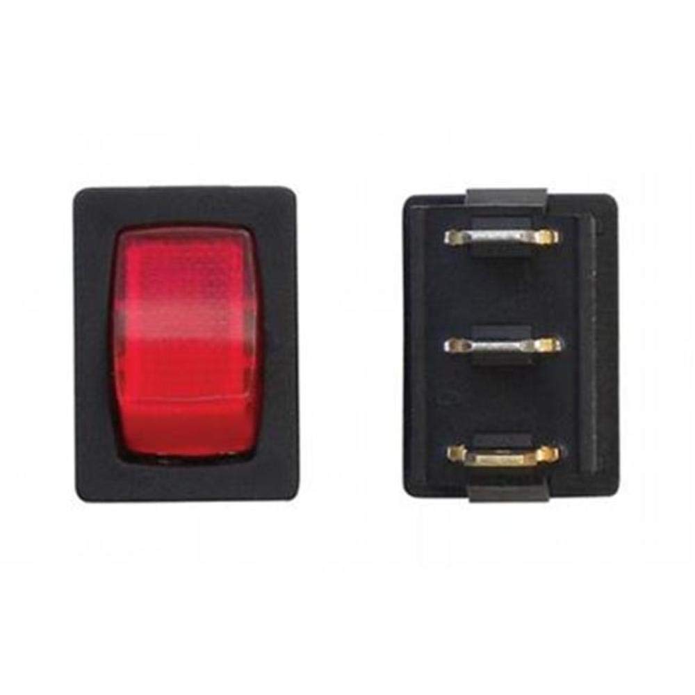 Redlamp 12Vblk On/Off Min