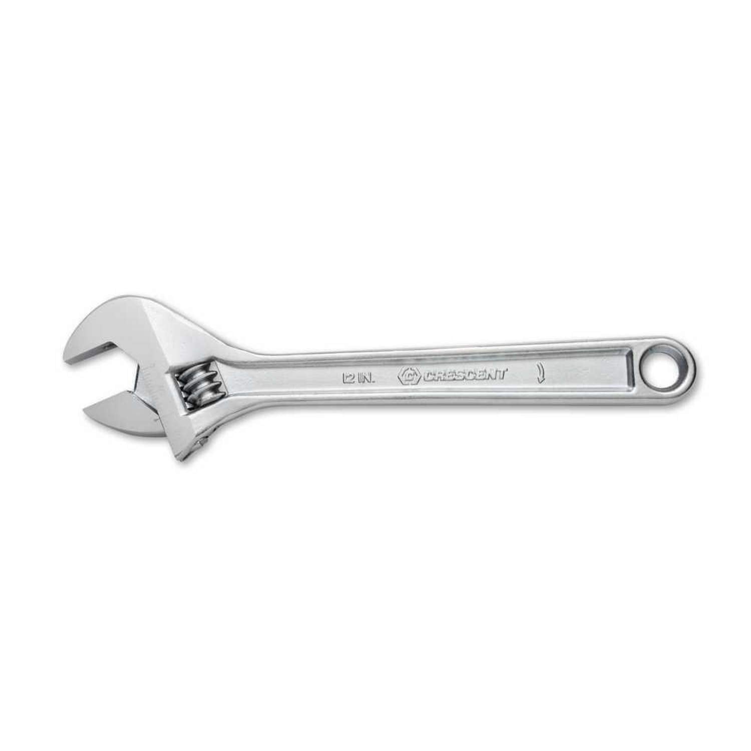 12" Crescent Adjustable Wrench - Boxed - Mechanical & Plumbing Wrenches - With Larger Knurl & Hex Jaw - Chrome Plated to Resist Rust & Corrosion - Reduces Fatigue - Mechanic Hand Tool - AC212BK