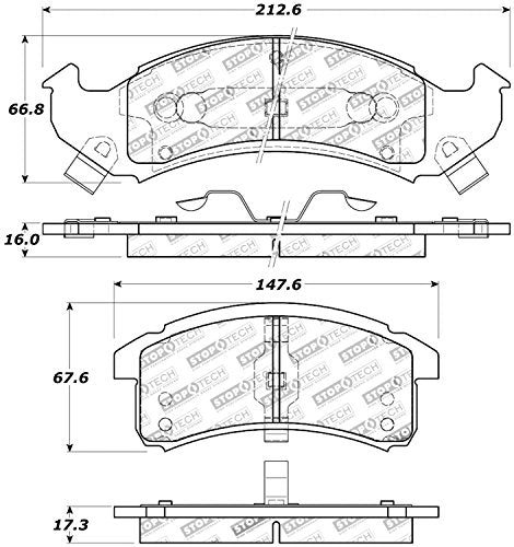 Sport Brake Pads StopTech 309.06230 with Shims and Hardware