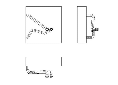 Replacement TYC 97113 Evaporator