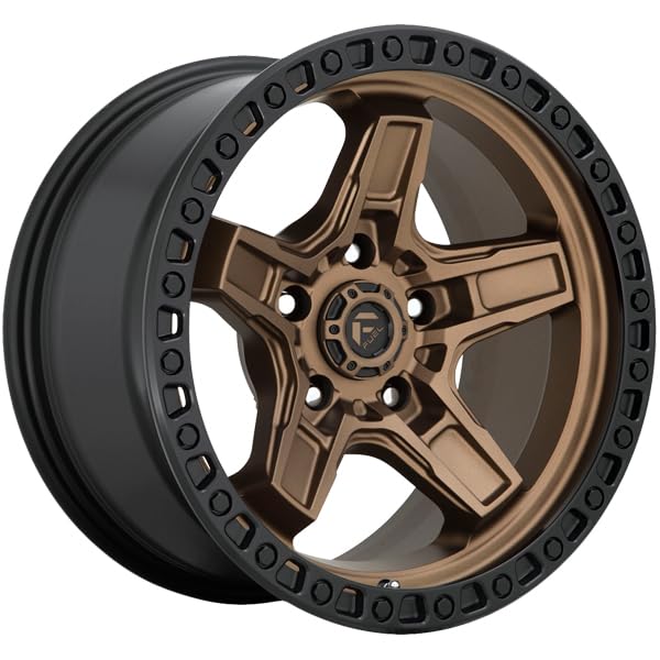 FUEL OFF-ROAD 17X9 D699 KICKER, 5X5.0, 5.04, 1mm MATTE BRONZE BLACK BEAD RING - D69917907550
