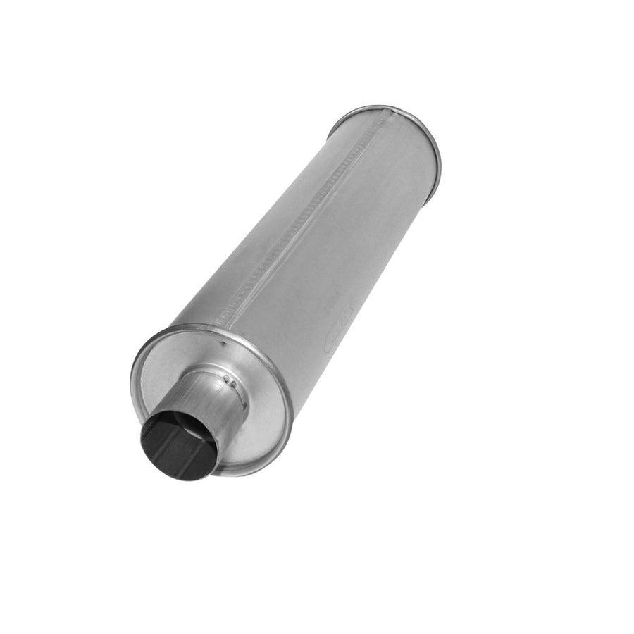 700486 nobrandname Muffler - MSL Maximum Round Body - D5" X L22" 28.25" OAL 2.38" ID / 2.25" ID Config. C/CR Muffler - MSL Maximum
