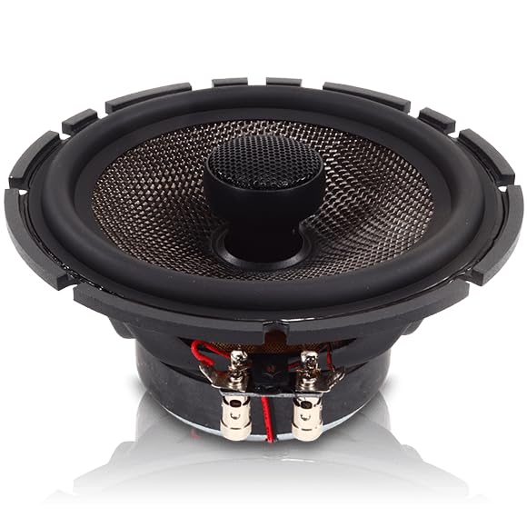 6.5" Sundown Audio SA-6.5CS Component Car Audio Speaker System - 120W RMS (Pair) - Silk Dome Tweeters, Hybrid Fiber Cone Midrange, Cast Aluminum Frame, Adjustable Crossover for Immersive Sound