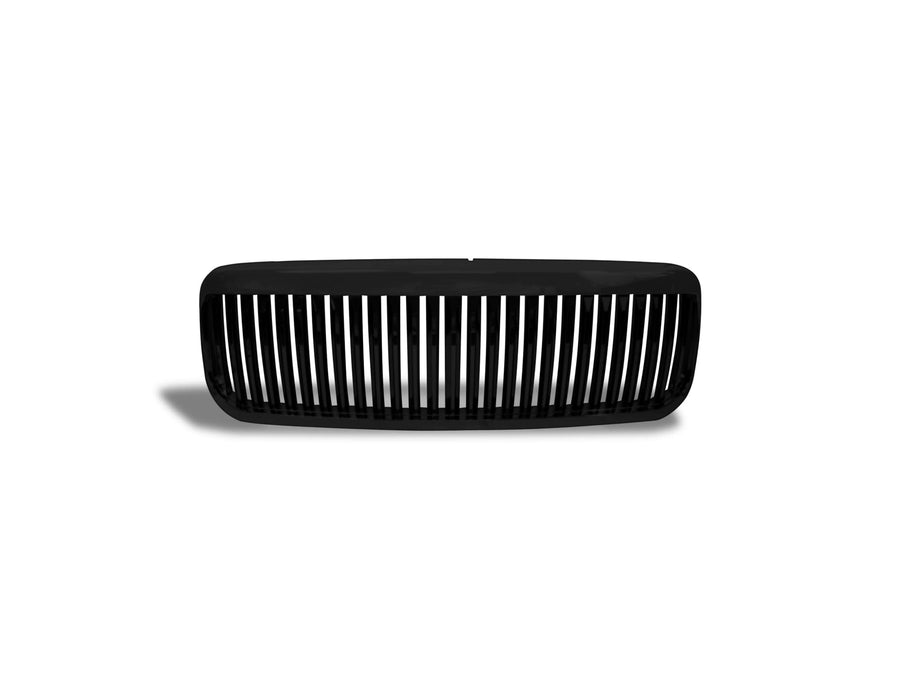 Vertical Front Hood Grille Armordillo USA - Gloss Black Fits 2000-2004 Ford Excursion