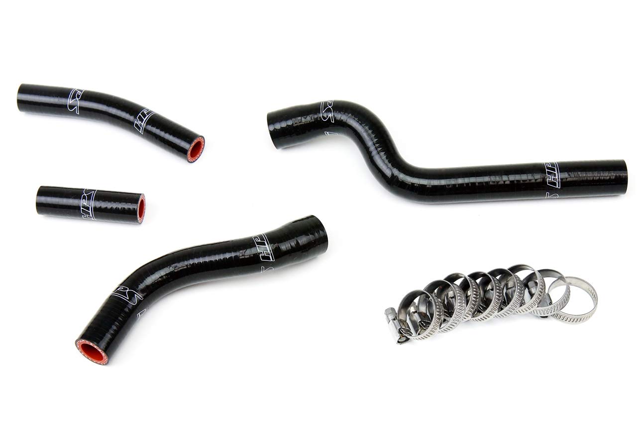 Black HPS 57-1261-BLK Silicone Radiator Coolant Hose Kit