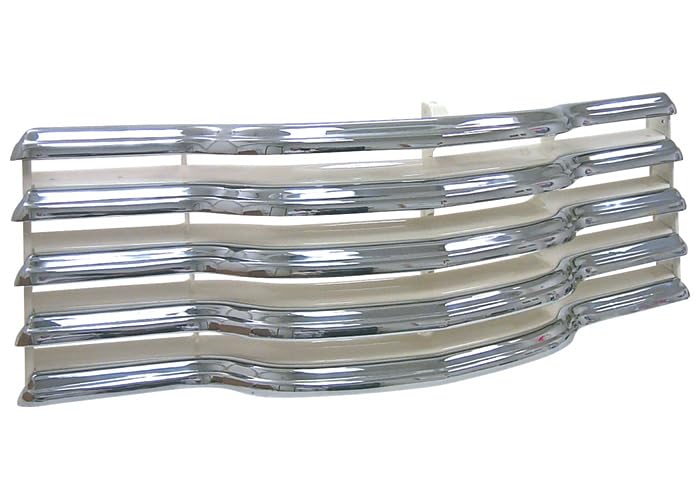 Chrome W/Cream Painted Rear Splash Brothers Trucks GRL7304 Grille