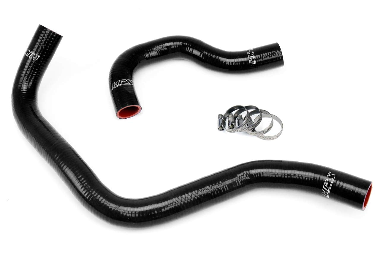 Black HPS 57-1002-BLK Silicone Radiator Coolant Hose Kit