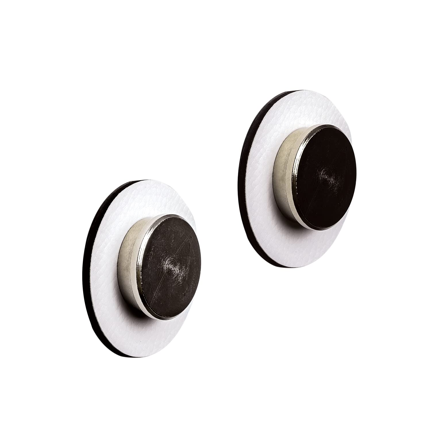 silwy® Smart Magnet-Pins (2er Set) INKL. Zwei Metall-Nano-Gel-Pads in White - nie Wieder Bohren Oder Schrauben - Perfekt für Camping, Caravaning, Boating, Home, Living Oder Business
