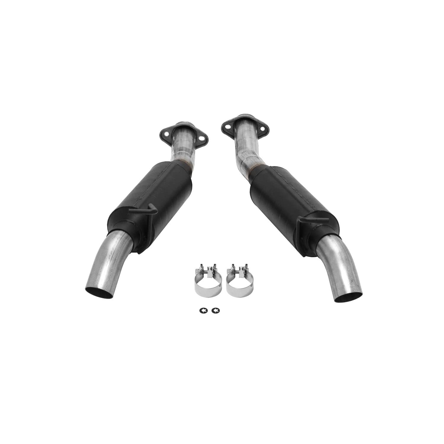 Outlaw Flowmaster 817682 Cat-Back Exhaust Kit 2.5 Inch 409 Stainless Steel Dual Turndowns Dump Compatible with 1986-2004 Ford Mustang, GT, LX, Cobra 4.6L 5.0L
