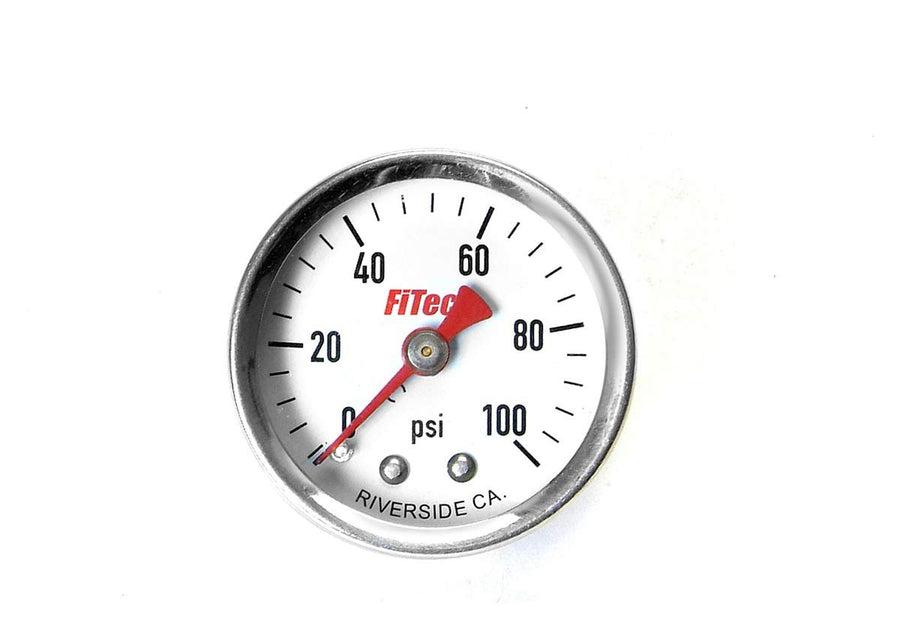 Fuel Pressure Gauge FiTech 80115, 0-100 PSI