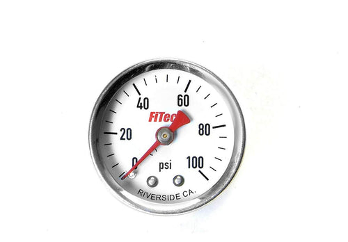 Fuel Pressure Gauge FiTech 80115, 0-100 PSI