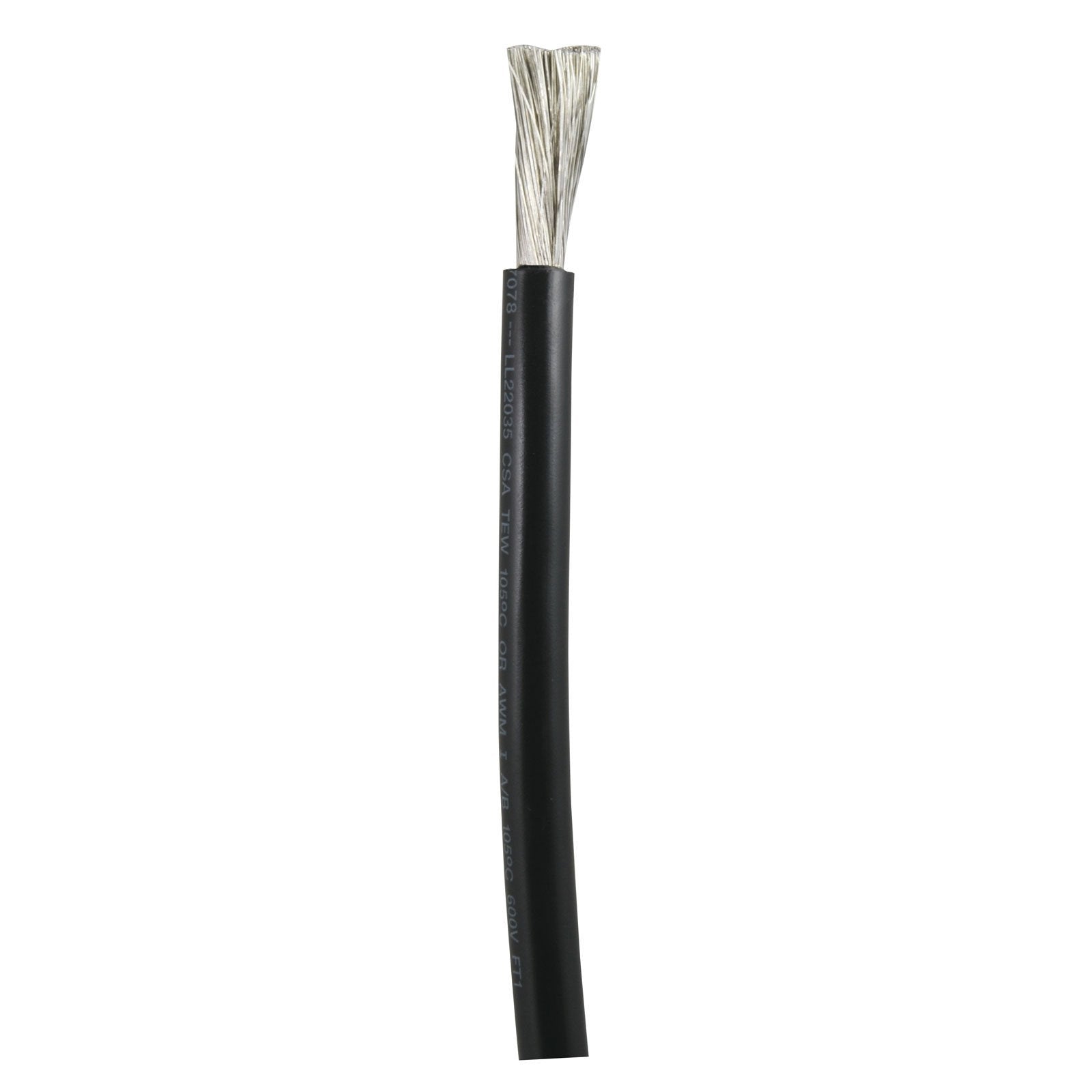 115005 Ancor Tinned Copper Battery Cable, 1 AWG (40mm2), Black - 50ft