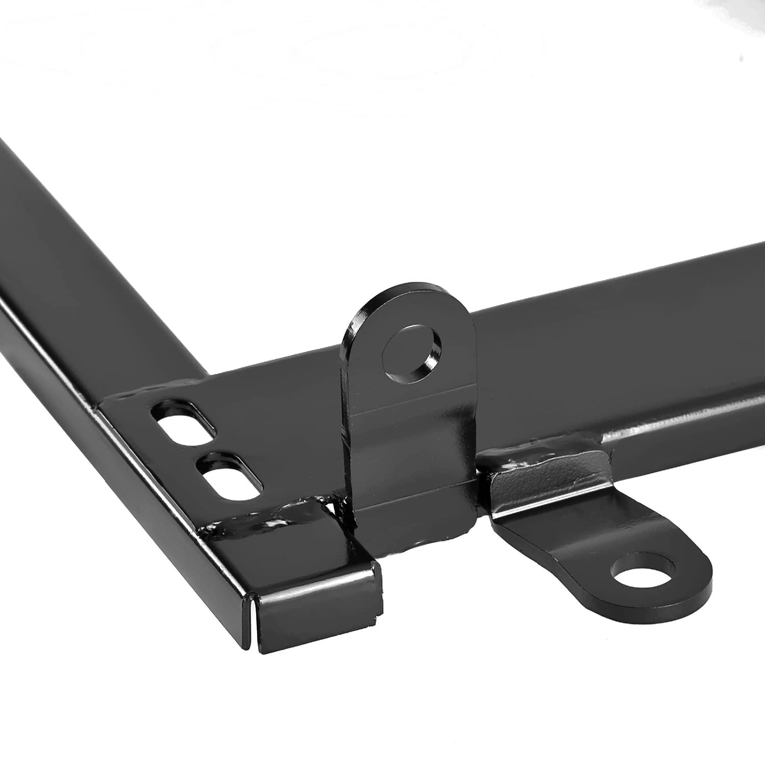 Steel Mounting Brackets Spec-D Tuning Racing Seat Rail Track Pair Compatible with 2002-2006 Mitsubishi Lancer EVO 7/8 CT9A
