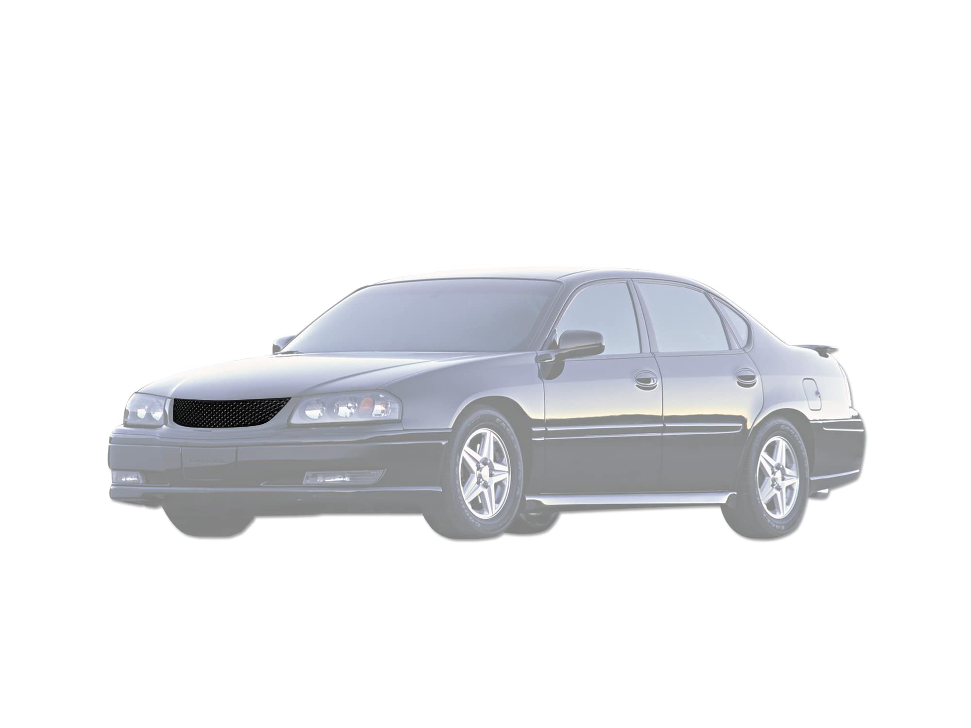 7165694 Armordillo USA Mesh Front Hood Grille - Matte Black Fits 2000-2005 Chevy Impala
