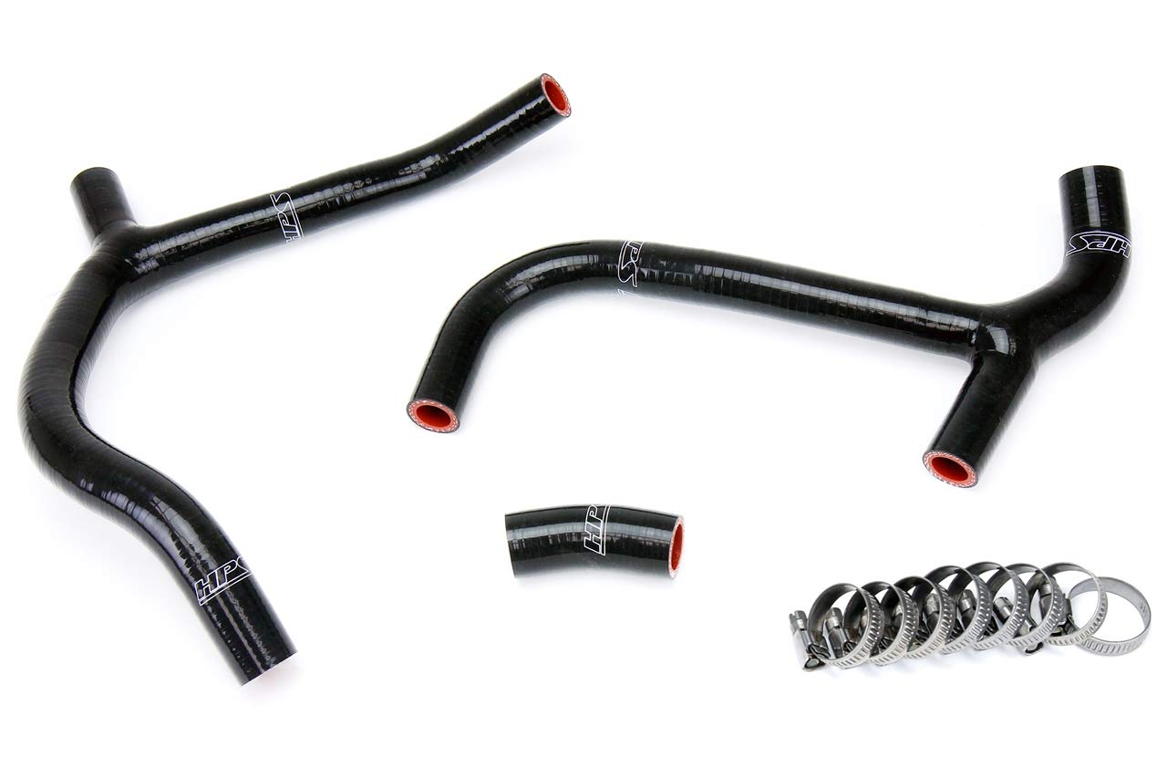 Black HPS 57-1236-BLK Silicone Radiator Coolant Hose Kit