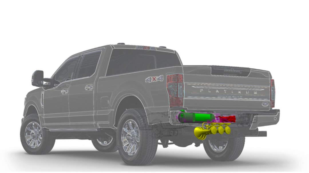 Spare Tire Location Horn Mount Kleinn Air Horns with