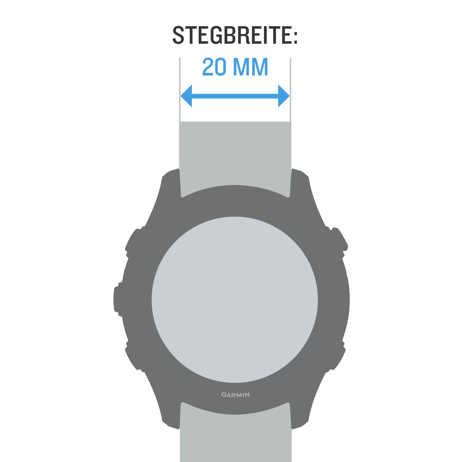 Slate Garmin Quick Release Band