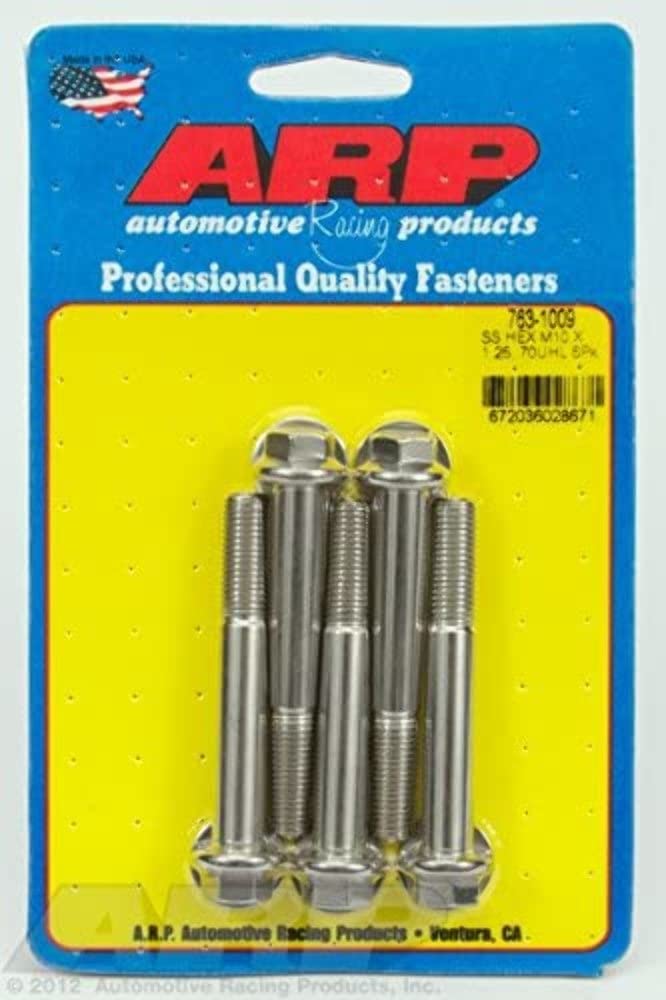 ARP Hex Bolt, 763-1009 M10 x 1.25", Pack of 5