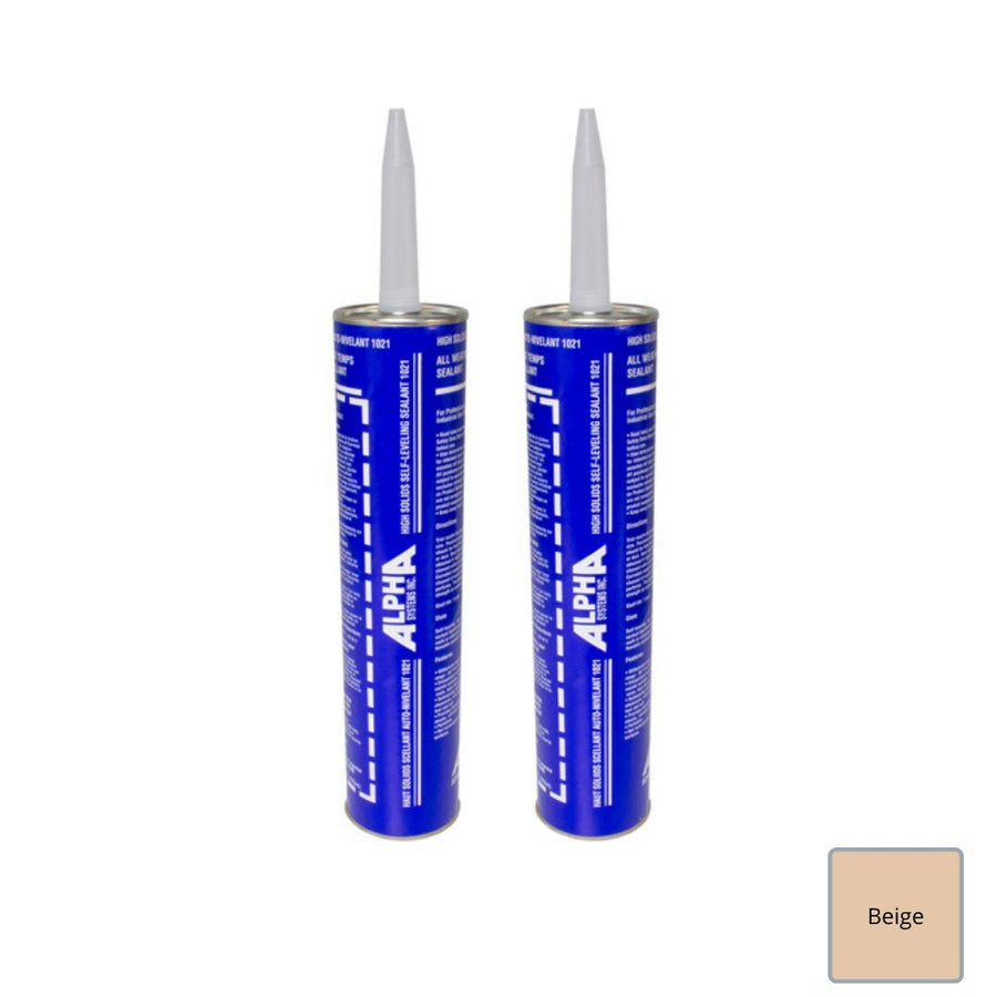 Alpha Systems N1021 862148 High Solids Low V.O.C. Self-Leveling Sealant-11 oz. Tube, Beige (Qty 2)