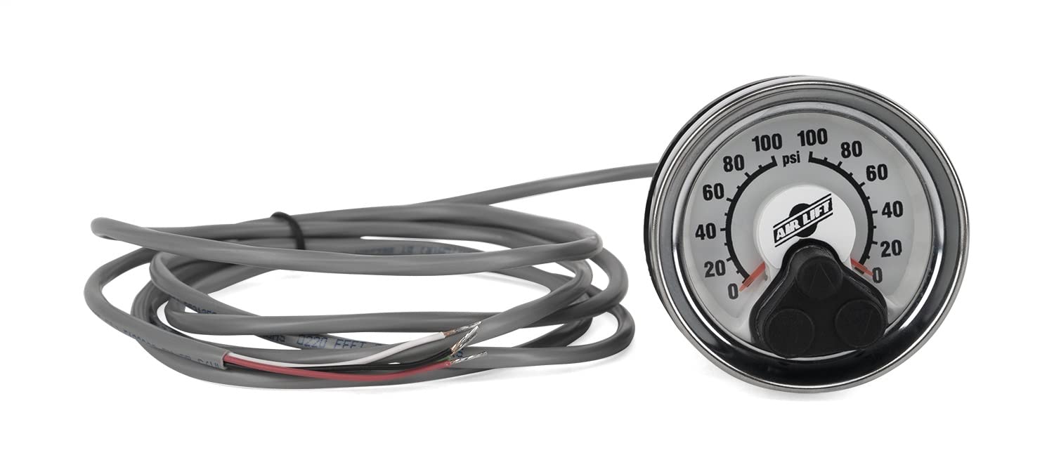 Analog Gauge Air Lift 25195; Dual;