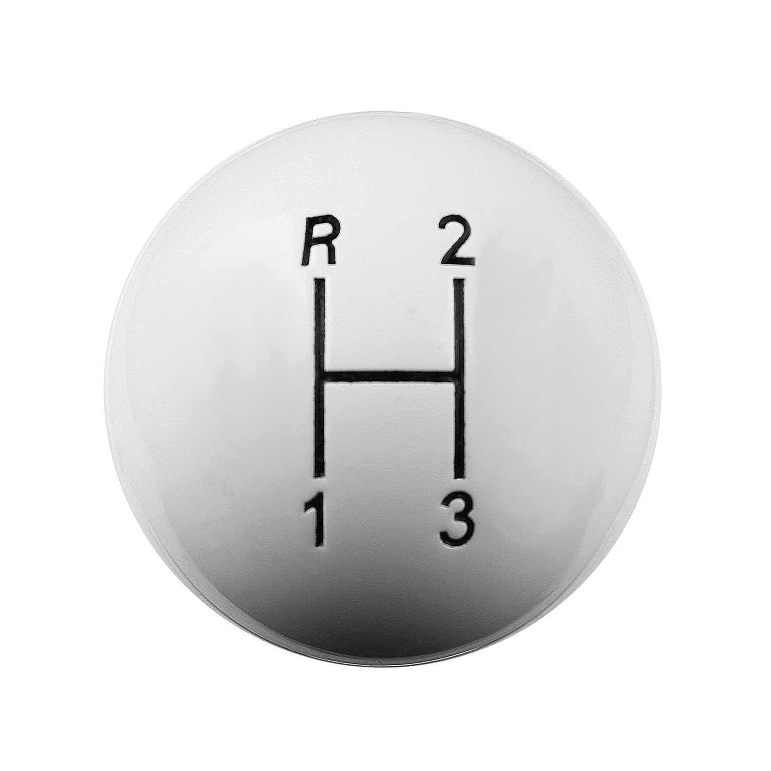 3-Speed Hurst Replacement Shifter Knob White 1637624