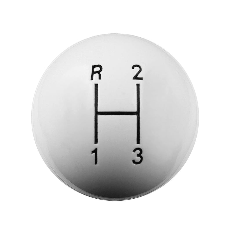 3-Speed Hurst Replacement Shifter Knob White 1637624