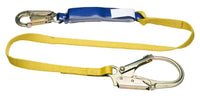 6Ft Werner Decoil Single Leg Lanyard (Dcell Shock Pack 1In Web Snap Hook Rebar Hook)