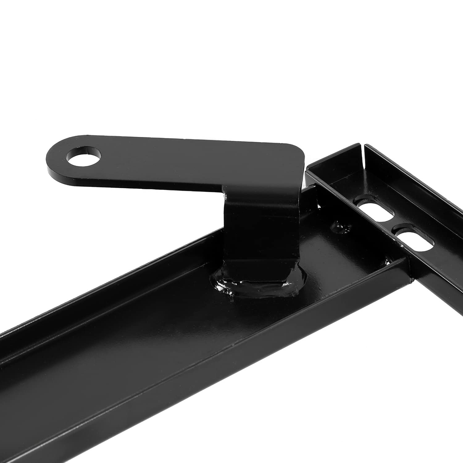 Steel Mounting Brackets Spec-D Tuning Racing Seat Rail Track Pair Compatible with 2002-2006 Mitsubishi Lancer EVO 7/8 CT9A