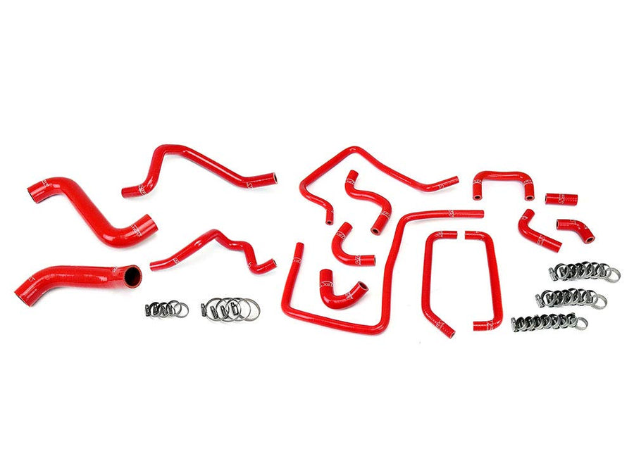HPS Silicone Radiator Heater Ancillary Hoses Red 15pcs Complete Kit Coolant 57-1814-RED
