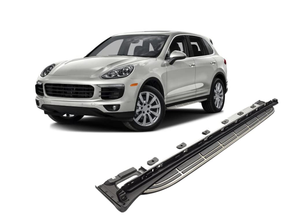 OEM Replica Black Horse Running Boards Compatible with 2011-2017 Porsche Cayenne-RPOCA