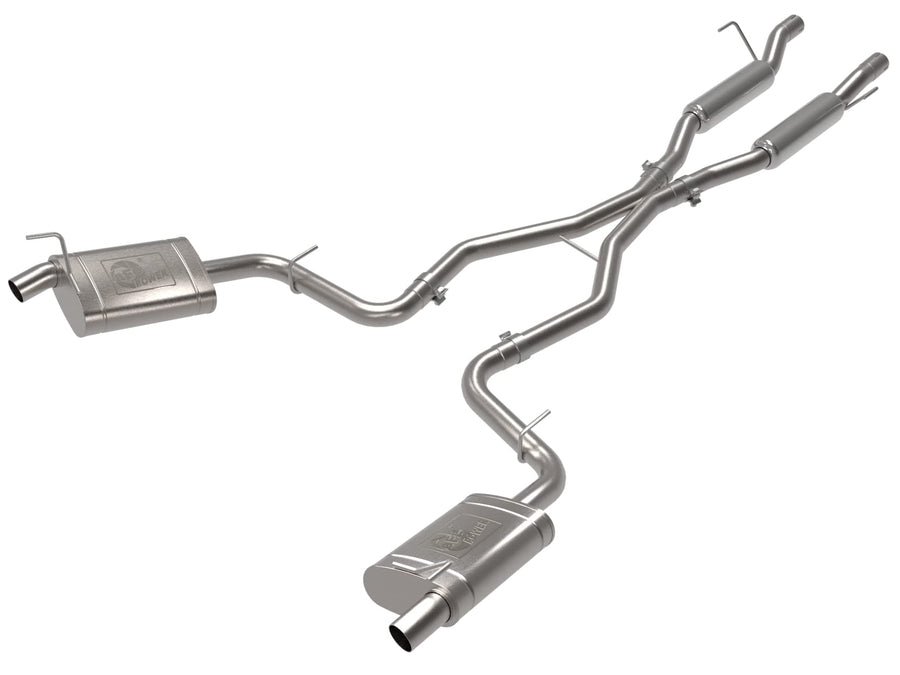 aFe Power 2-1/4 IN to 2-1/2 IN Vulcan Series Stainless Steel Cat-Back Exhaust System Fit Jeep Grand Cherokee L (WL) 21-22 V6-3.6L/V8-5.7L 49-38100