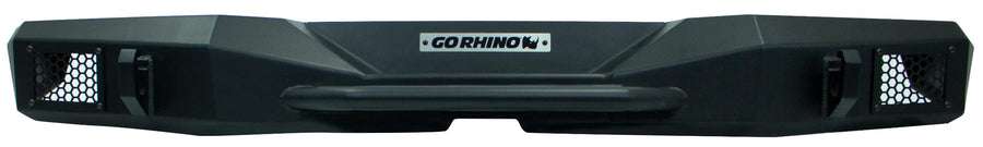 Go Rhino Full Width Rockline Rear Bumper | Galvanized Steel, Textured Black | 371210T | Fits 2007-2018 Jeep Wrangler JK & Wrangler JKU, 2-Door or 4-Door