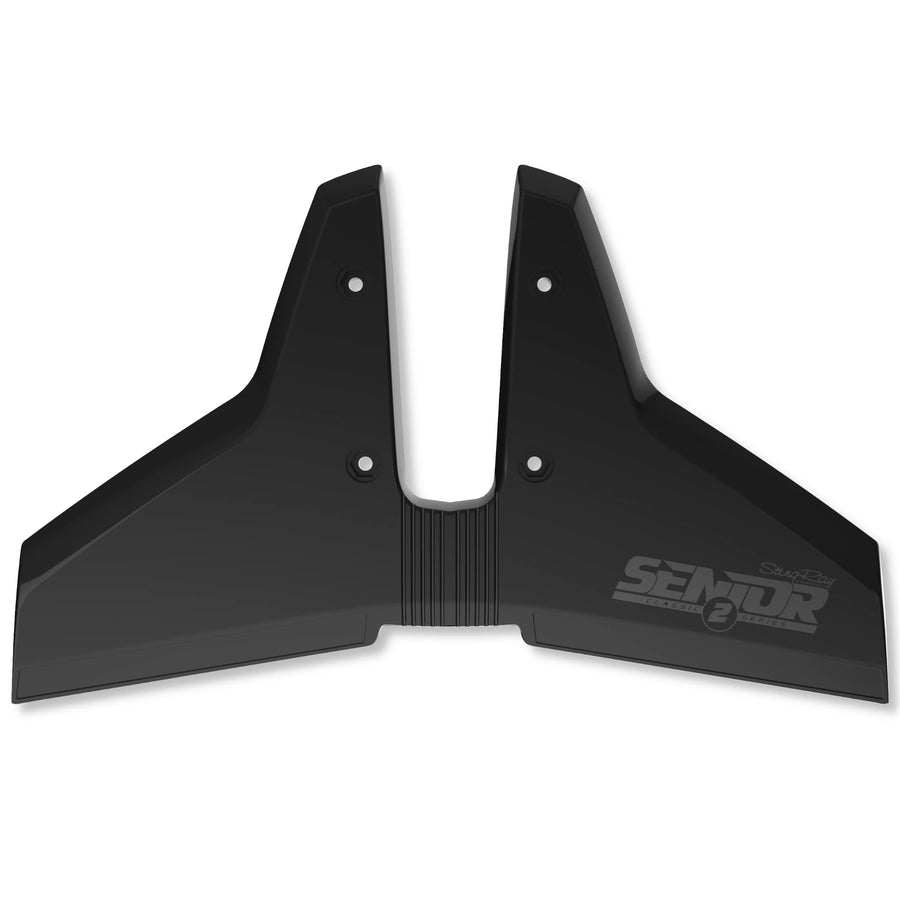 HYDROFOILS STINGRAY - Classic Senior 2 Hydrofoils for 40-300 hp (Black) - Stabilizer Fins for Outboard/Outdrive Motors - Made in The USA