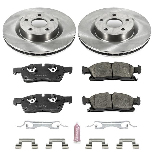Power Stop Autospecialty KOE5529 Front Replacement Brake Kit-OE Brake Rotors & Ceramic Brake Pads For Pontiac G8 2008-2009 [Model Specific]