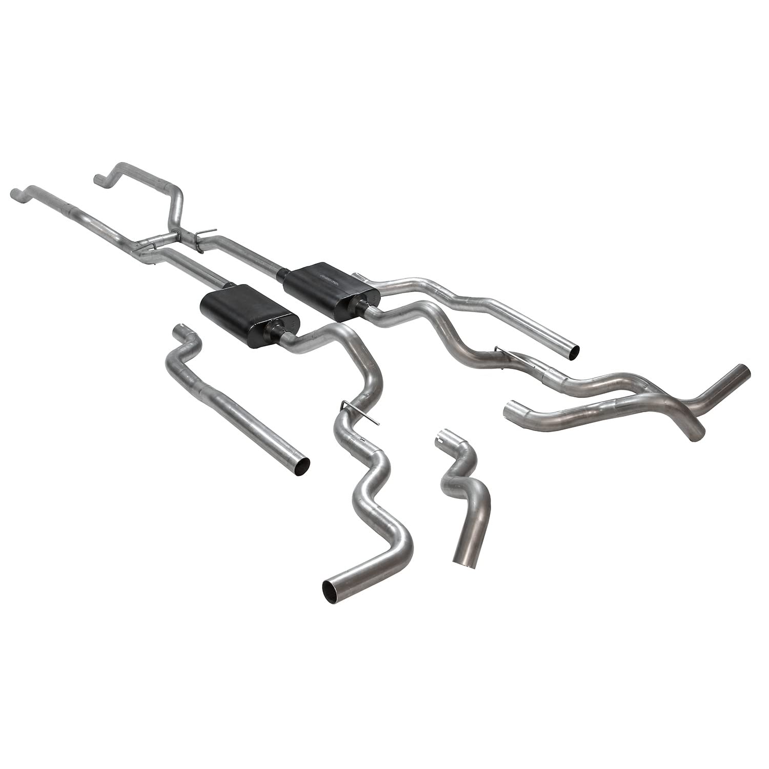 Flowmaster Crossmember Back 817940 Exhaust Kit 2.5 Inch 409 Stainless Steel Compatible with 1967-1972 Chevy/GMC K10, K15/K1500, K20, K25/K2500 4WD V8