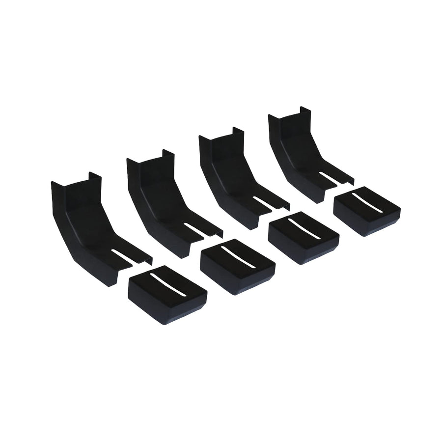 RB-BKC4: RAPTOR Series Black Thermoplastic Rubber Bracket Covers