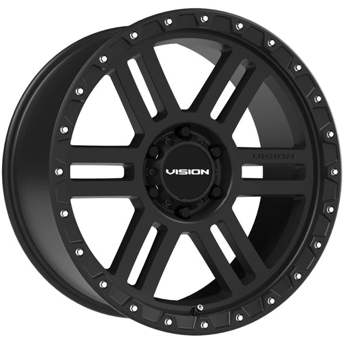 Manx 2 Vision 354 17x9 6x5.5" +12mm Satin Black Wheel Rim 17" Inch