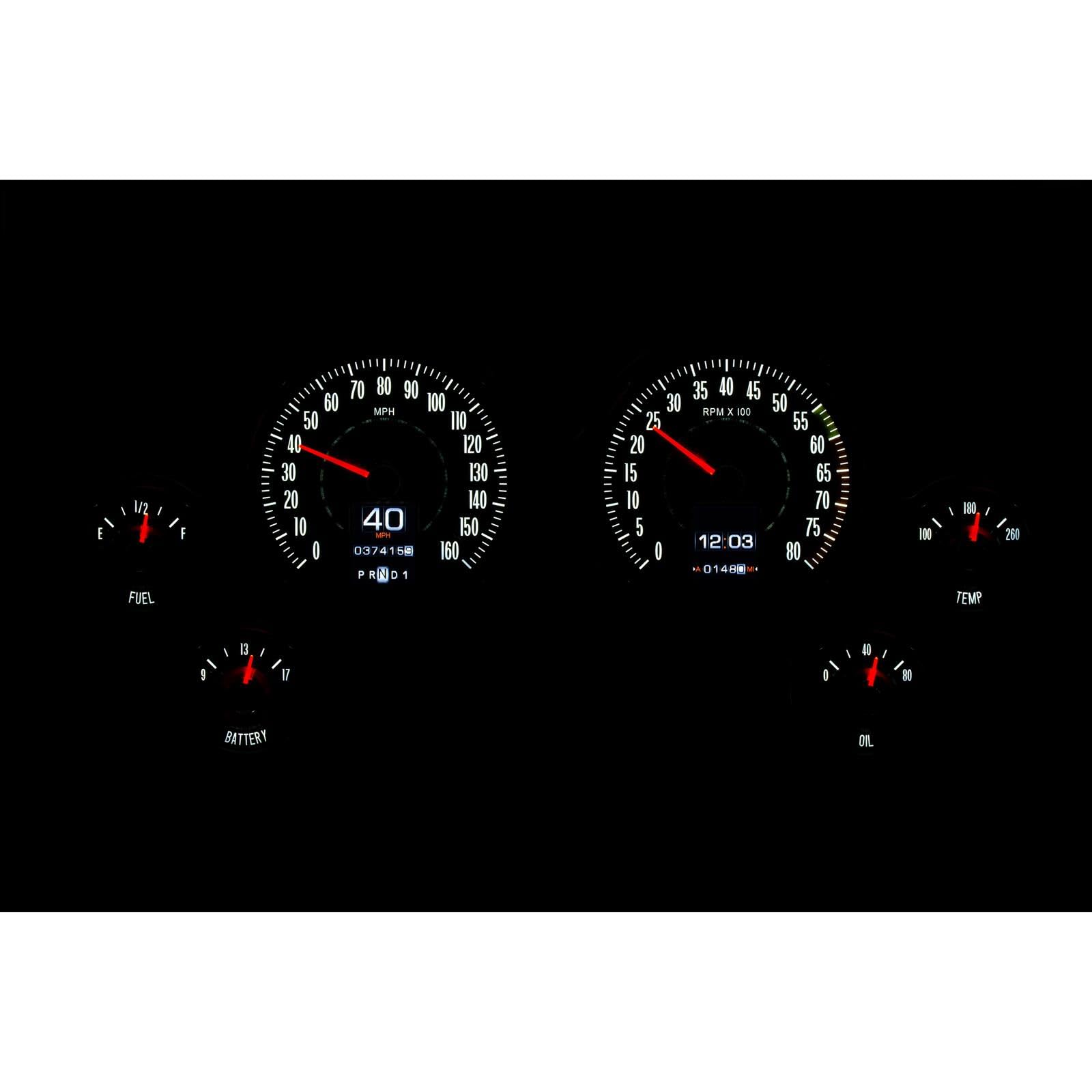 Dakota Digital Retrotech Gauge Instrument System RTX-63C-VET-X Compatible with 1963-67 Chevy Corvette