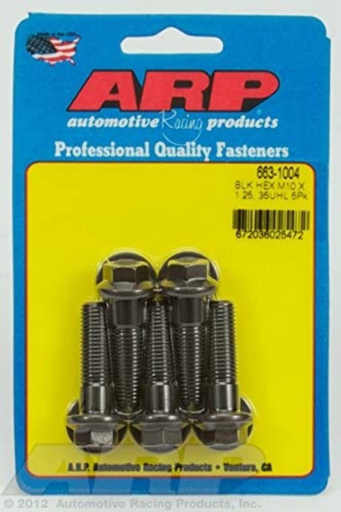 ARP M10 x 1.25 Hex Black Oxide Bolts (5/pkg) 35