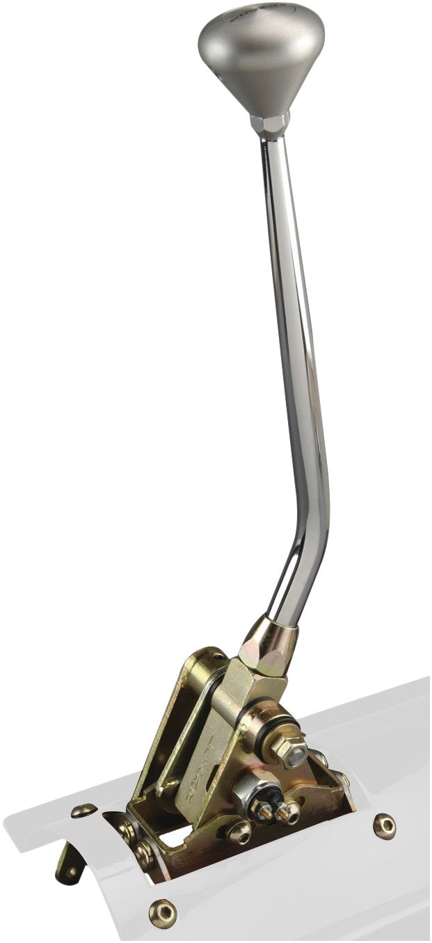 23" Lokar Floor Mount Shifter with Piston Shaped Knob for 904 Transmission