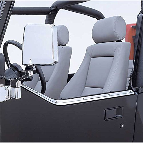 Half Door Retaining Channel Rugged Ridge for Jeep Wrangler YJ | Stainless Steel, | 11146.01 | Fits 1987-1995 Jeep Wrangler YJ