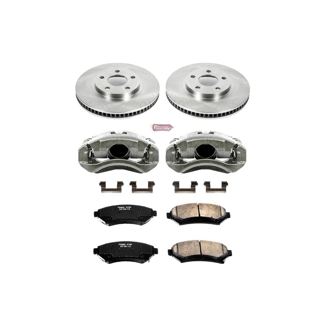 Power Stop Autospecialty KCOE1542 1-Click OE Replacement Brake Kit with Calipers