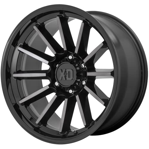 17x9 XD855 LUXE, Bolt Pattern: 6x120/, Offset: 18, GLOSS BLACK MACHINED WITH GRAY TINT, set of 1
