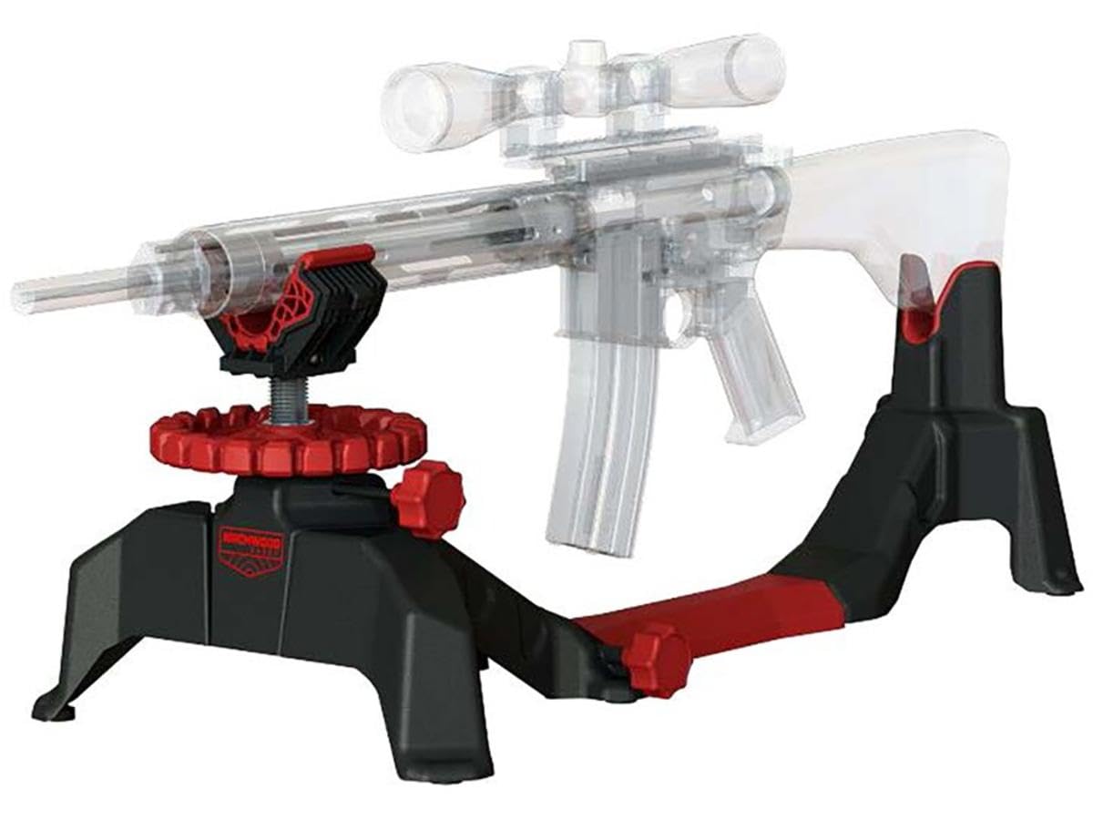 Foxtrot Birchwood Casey Rifle & Pistol Shooting Rest - Comfortable Durable Adjustable Gun Rest with Non-Marring Material & Detachable Rear Rest - Fits Most Rifles
