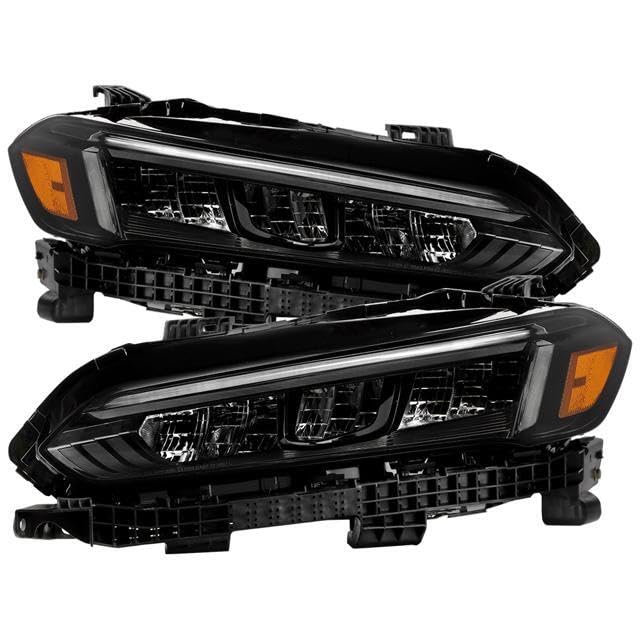 Honda Civic 22-24 (Fit All Model) Spyder All Black Full LED w/LED DRL Headlight - Black