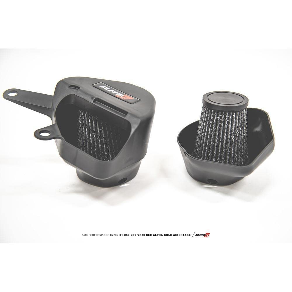 Red Alpha AMS Cold Air Intake Compatible with 2016-19 Infiniti Q50 3.0TT / 17-19 Q60 3.0TT