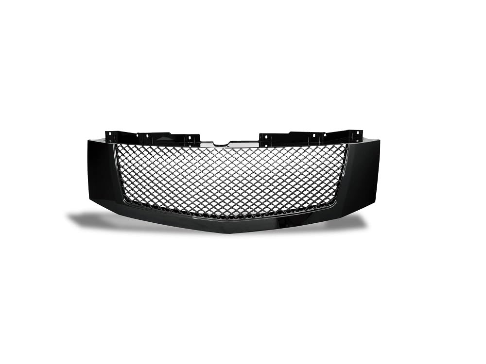 7146938 Armordillo USA Mesh Front Hood Grille - Gloss Black 2007-2014 Cadillac Escalade